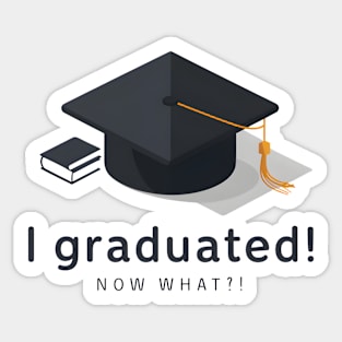 Post-Graduation Ponderings Minimalist Reflections Sticker